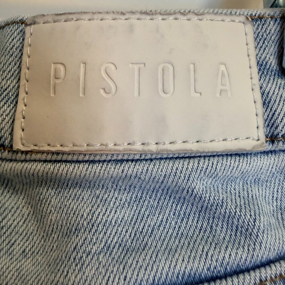 PISTOLA Light Wash Distressed Straight Jeans Size 26 - Picture 5 of 9